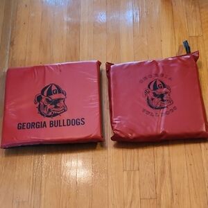 Georgia Bulldogs Red Seat Cushions - Set of 2